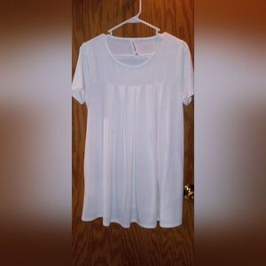 Zenana Premium White Tee Dress
